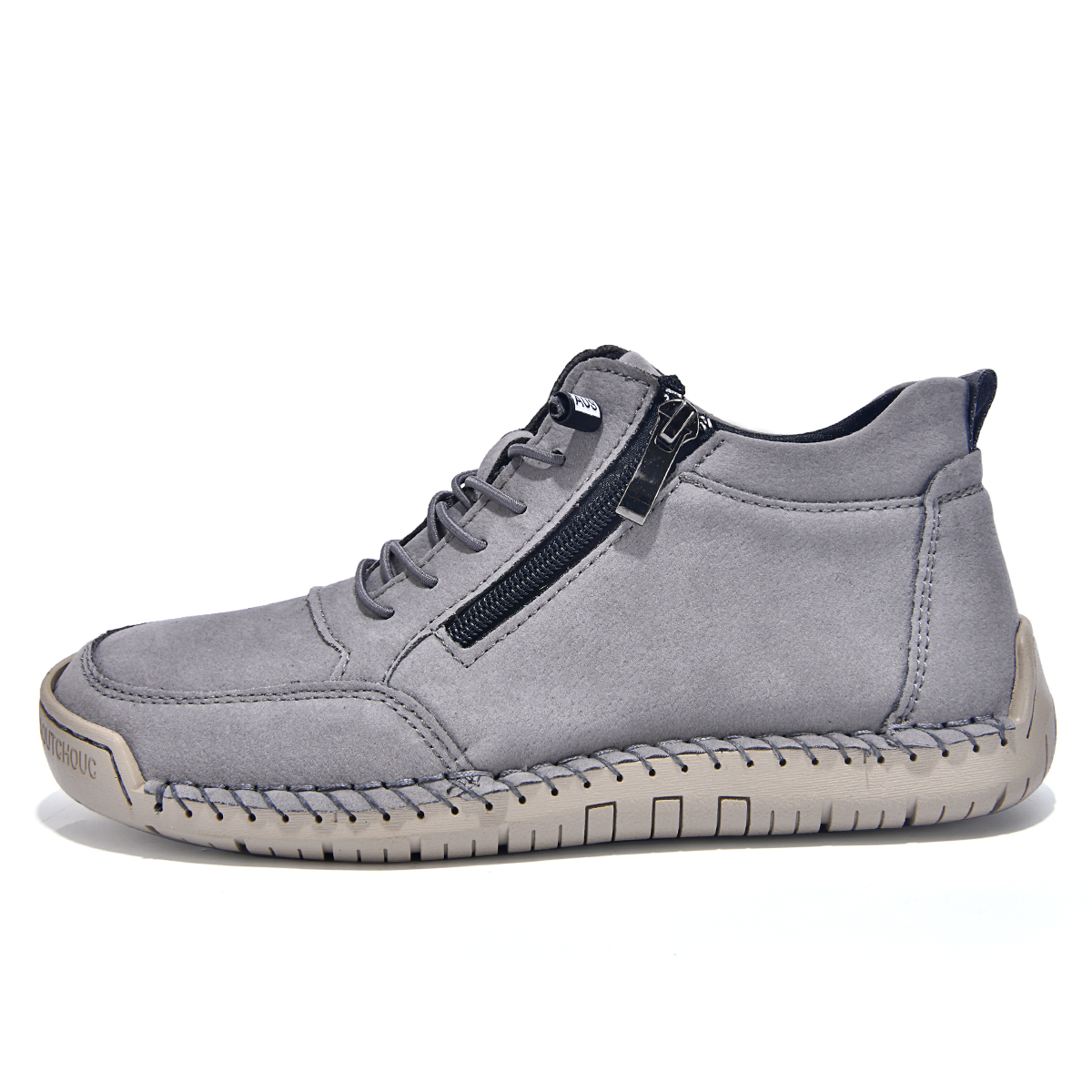 (⏰Limited Time Sale 70% OFF) Men's Genuine Leather crafted Casual Boots - Ultimate Comfort, Wide Toe, Arch Support, Ankle Support - Waterproof, Slip-Resistant, Puncture-Resistant