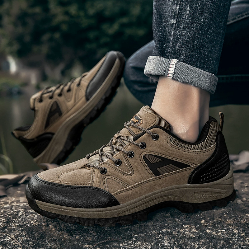 (⏰Limited Time Sale 70% OFF) Men's Outdoor Hiking Shoes - Wide Toe, Arch Support, Waterproof, Anti-Slip, Anti-Puncture, Anti-Smash, Light Hiking and Daily Work