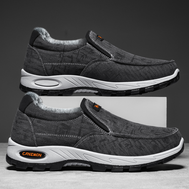 ⏰Limited Time Sale 70% OFF -Men’s Fleece-Lined Orthopedic Slip-On Sneakers — Waterproof, Slip-Resistant, Arch Support, Wide Toe Box; Ideal for Daily Commutes, Long-Distance Travel & Outdoor Walking