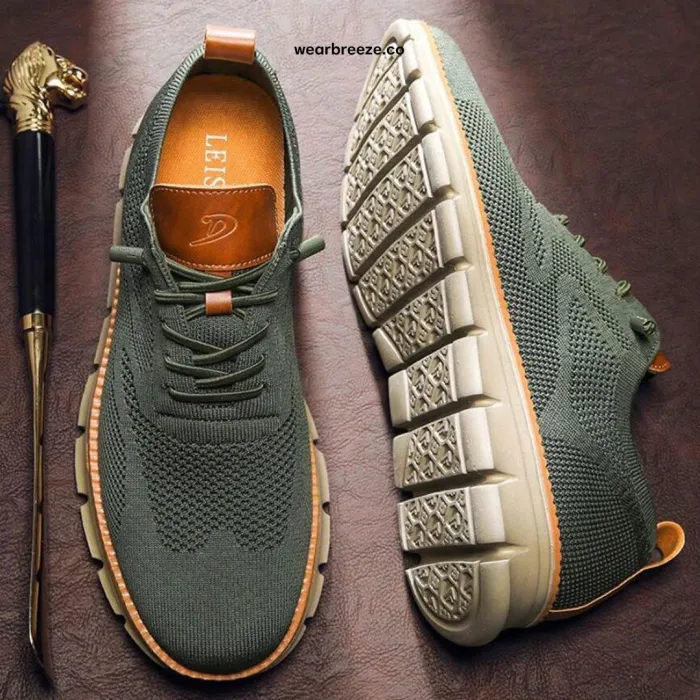 ⏰LAST DAY - 50% OFF🛒Men's Hands Free Slip On Oxford Shoes – Ultra Comfortable knitted fabric shoes, Lightweight Casual Walking Sneakers, Comfortable Dress Shoes, Mesh Urban Shoes for Business & Daily Wear