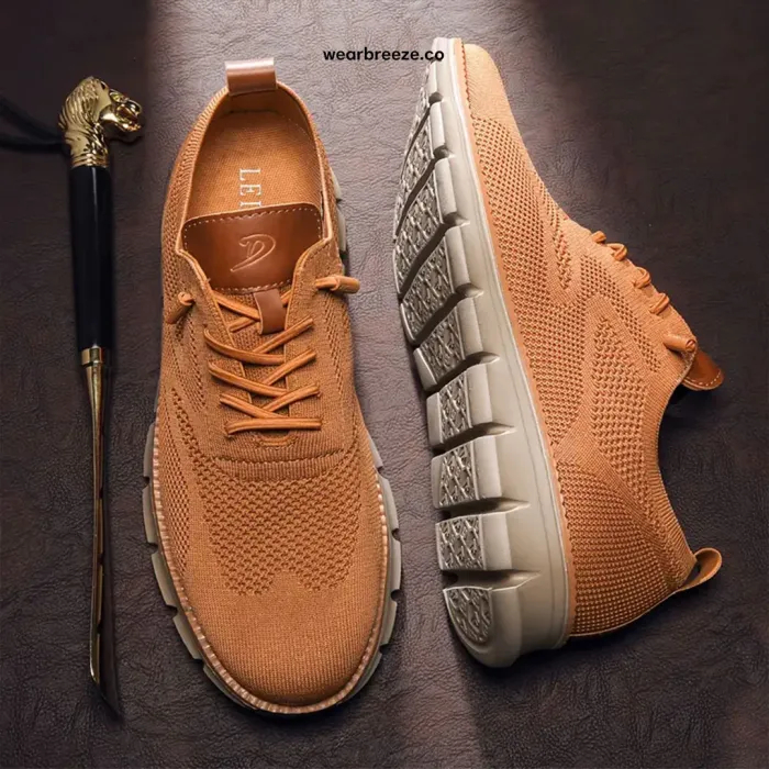 ⏰LAST DAY - 50% OFF🛒Men's Hands Free Slip On Oxford Shoes – Ultra Comfortable knitted fabric shoes, Lightweight Casual Walking Sneakers, Comfortable Dress Shoes, Mesh Urban Shoes for Business & Daily Wear