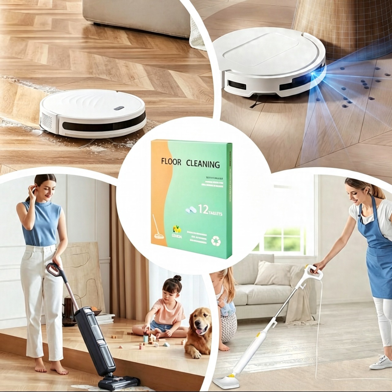 Dissolvable Floor Cleaning Tablets