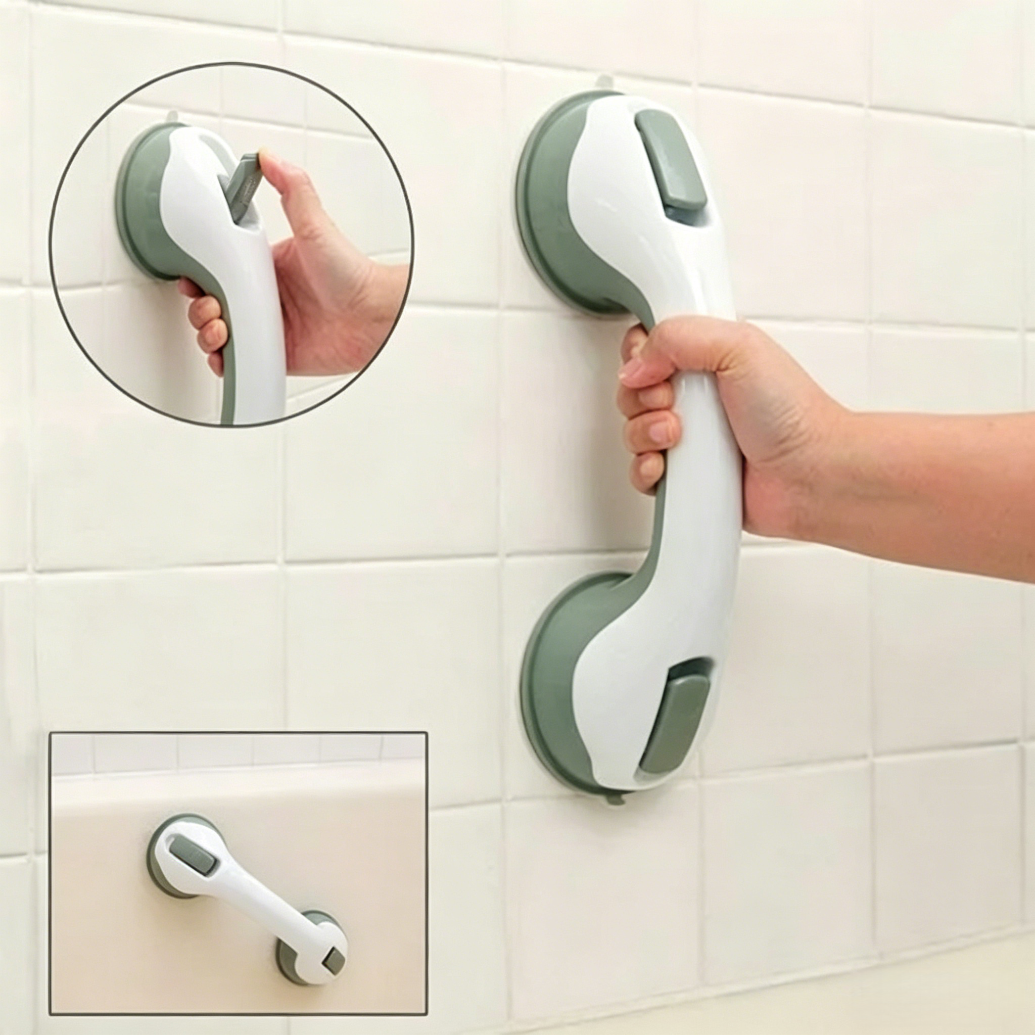🛁 Safety Non-Slip Handle for Shower and Bath ✨ Stable Bathroom Support Grab Bar for Seniors