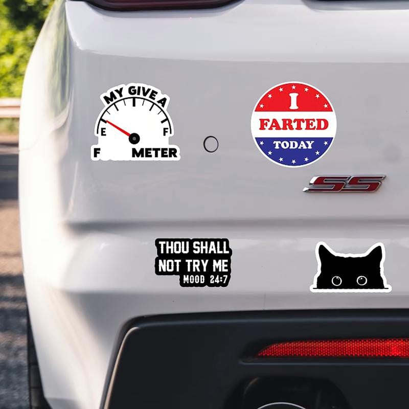 130PCS Funny Saying Sticker Pack🎉 ,Suitable for bumpers, safety helmets, water bottles, colleagues, computers🥤⛑️