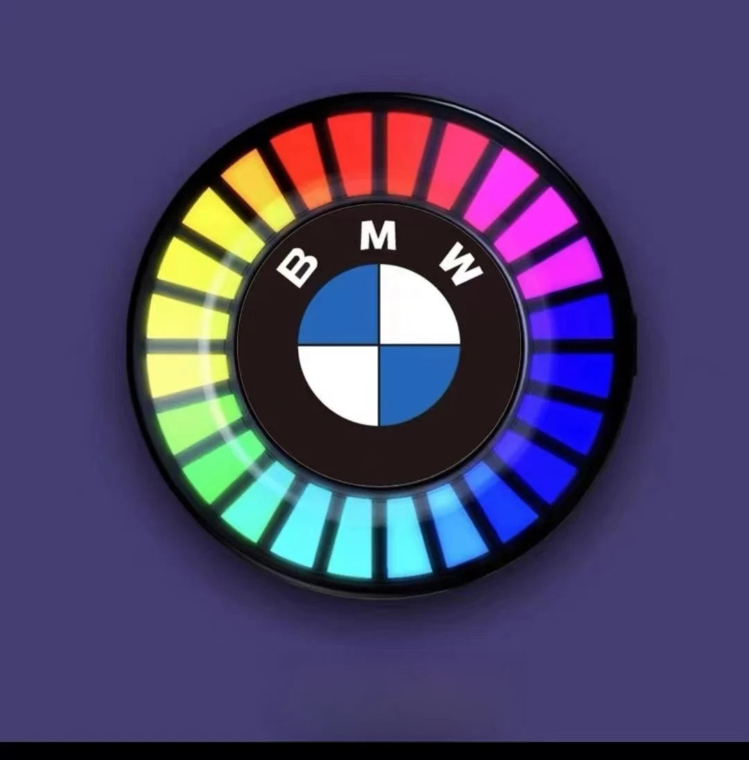 🚗 Musical rhythm LED car light with logo (with aroma diffuser)🎶
