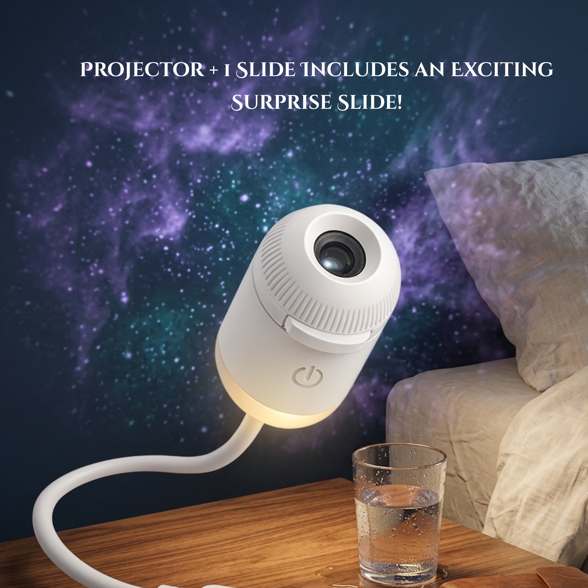 USB projektor Moyazelena™ Starry Night 🌌 | K dispozícii je viacero možností prezentácie ✨ | Vytvorte si rozprávkovú atmosféru 🌙 | Dokonalý kreatívny darček 🎁