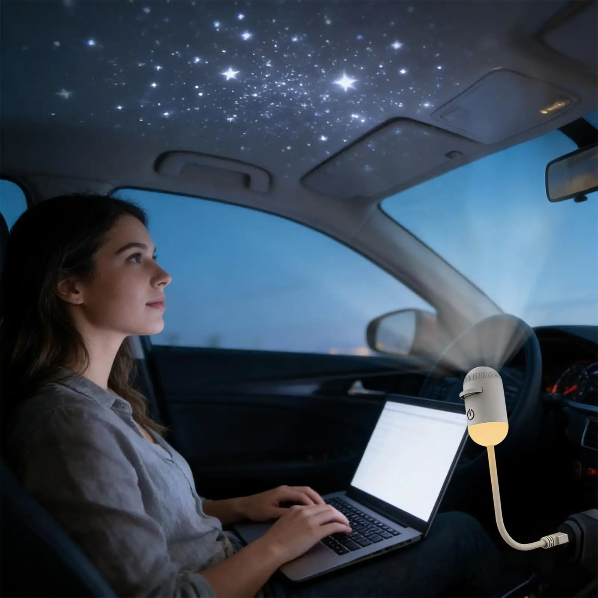 USB projektor Moyazelena™ Starry Night 🌌 | K dispozícii je viacero možností prezentácie ✨ | Vytvorte si rozprávkovú atmosféru 🌙 | Dokonalý kreatívny darček 🎁
