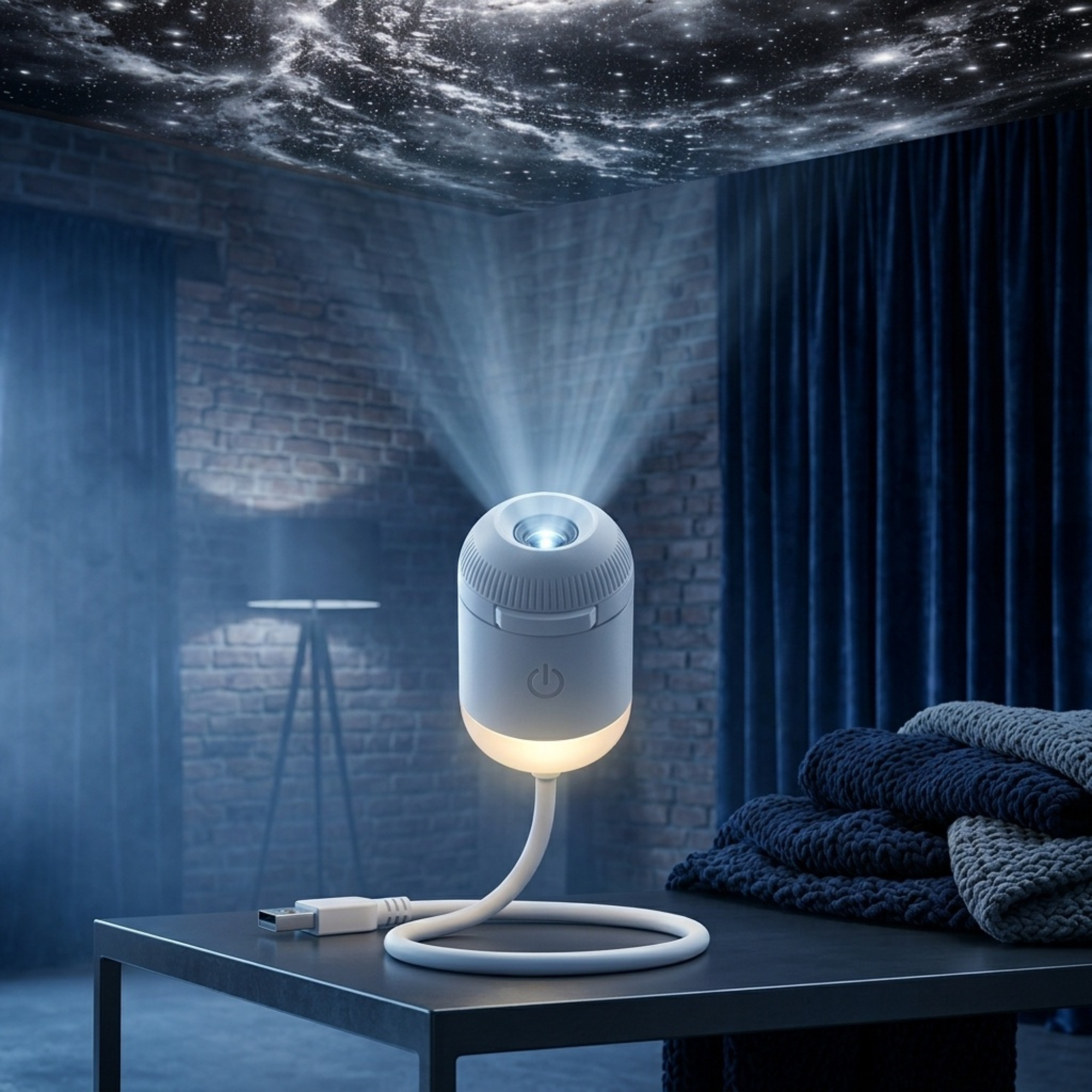 USB projektor Moyazelena™ Starry Night 🌌 | K dispozícii je viacero možností prezentácie ✨ | Vytvorte si rozprávkovú atmosféru 🌙 | Dokonalý kreatívny darček 🎁