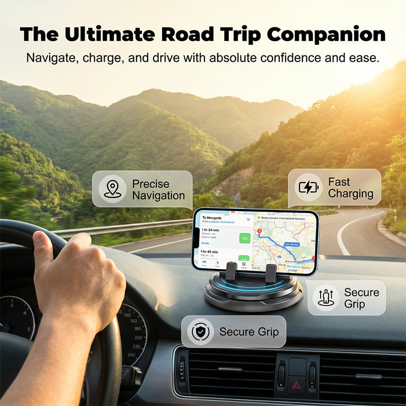 360° Rotating Dashboard Phone Holder for Car📱🚗