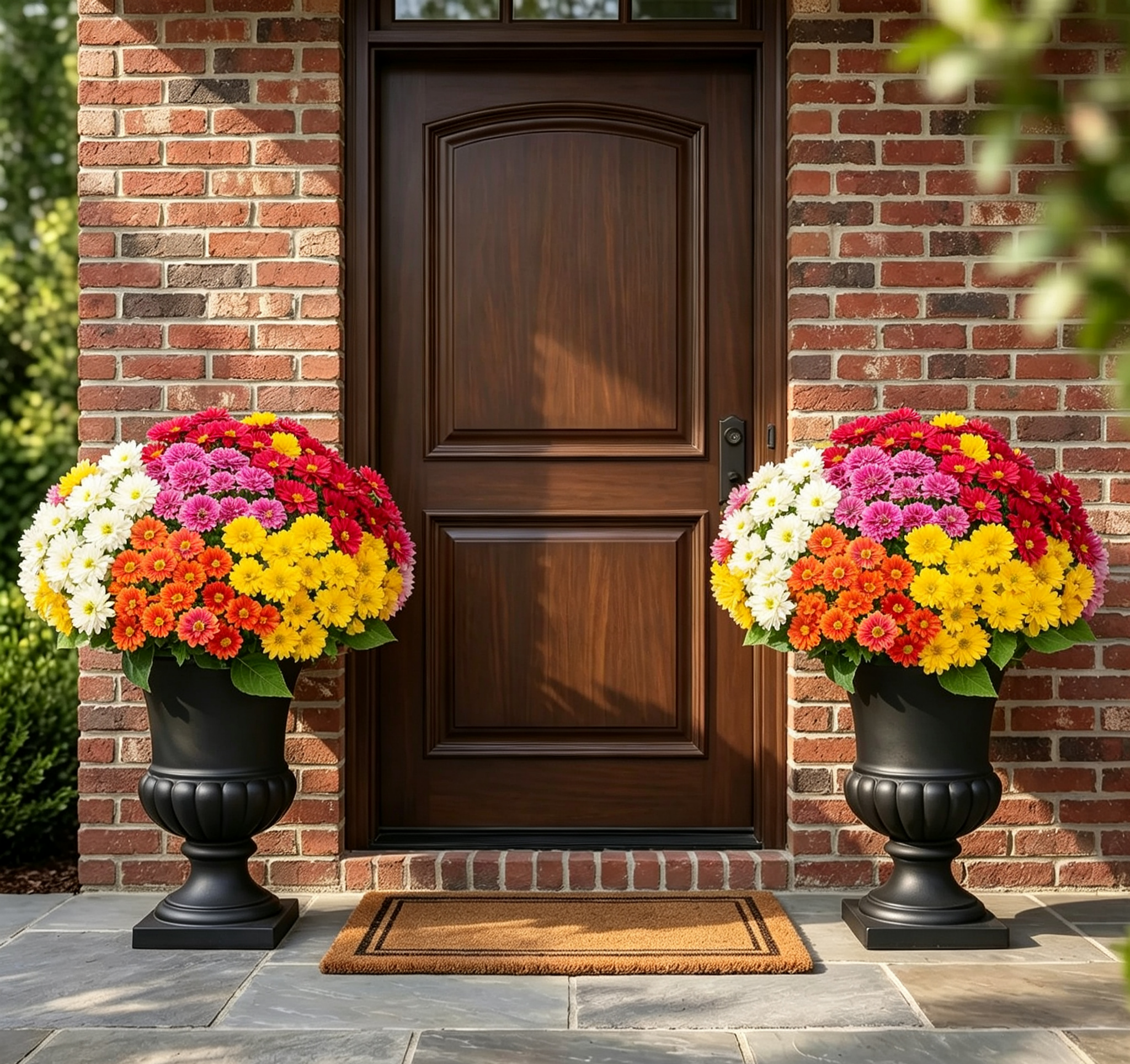 💥2026 Spring Hot Sale🌼Welcome autumn- Artificial Outdoor Sunset Mums Flowers - UV resistant, Waterproof, Windproof