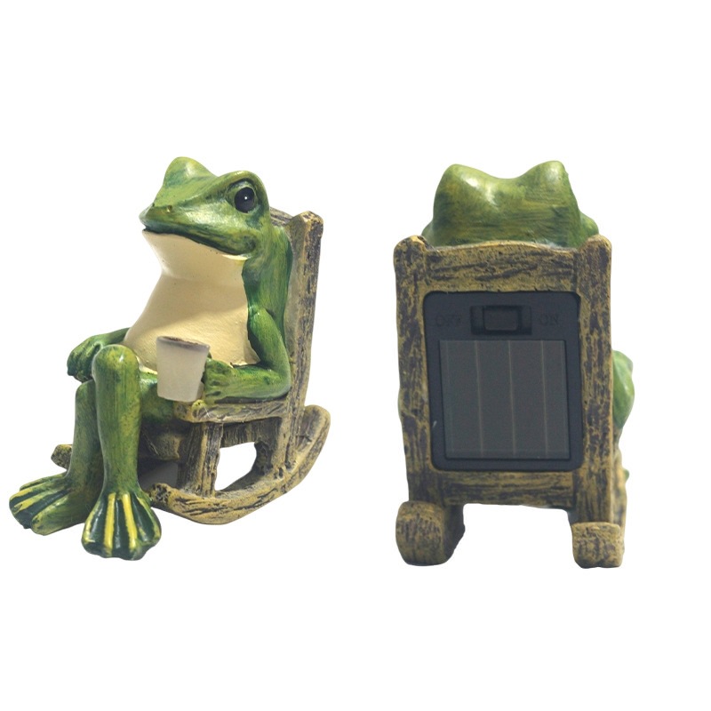 Miniature Frog Garden Statue 