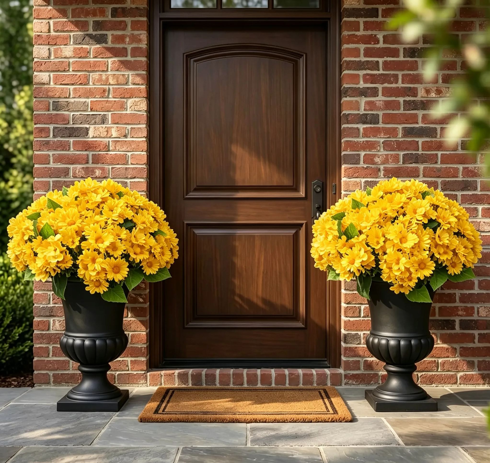💥2026 Spring Hot Sale🌼Welcome autumn- Artificial Outdoor Sunset Mums Flowers - UV resistant, Waterproof, Windproof