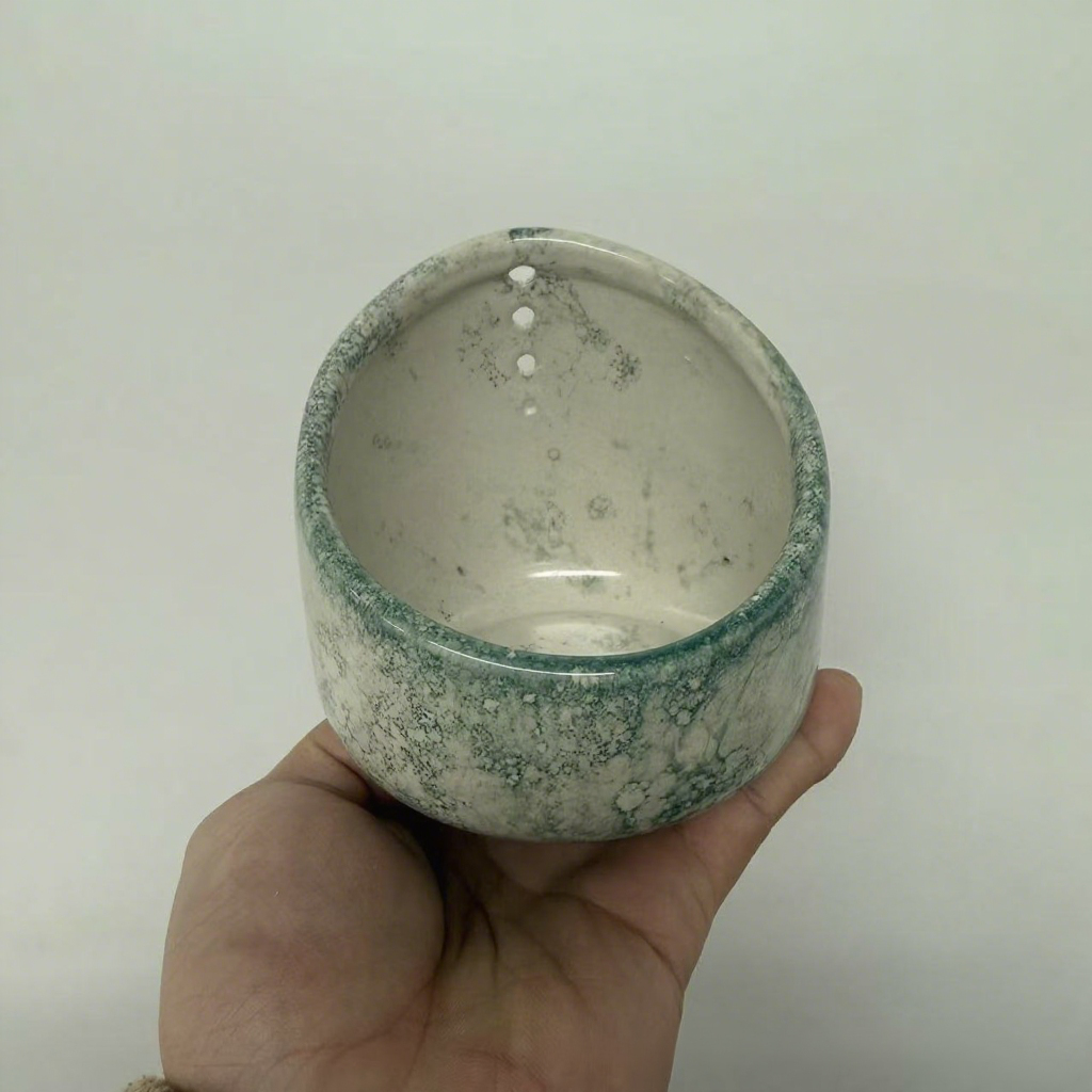 Handmade Pottery Herb Stripper Bowl for Fresh Herbs