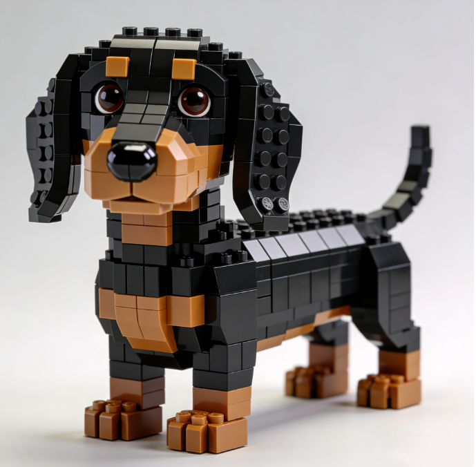 😍2026 Bestseller 🐕 Dackel-Bausteinset ✈️ Kaufe 2 & erhalte kostenlosen Versand