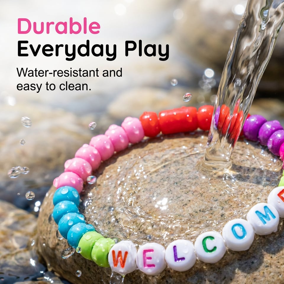 🧶❤️ Pack of 25 Welcome Bead Bracelets – Strengthen Classroom Friendship & Spread Warm Kindness! ✨
