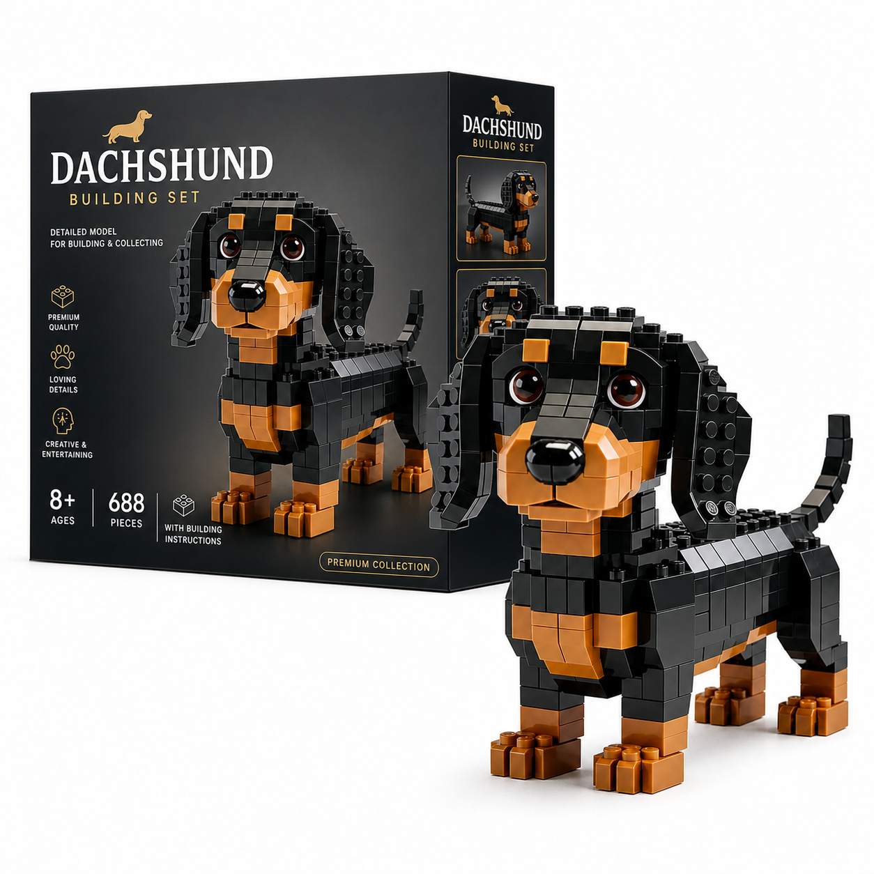 😍2026 Bestseller 🐕 Dackel-Bausteinset ✈️ Kaufe 2 & erhalte kostenlosen Versand
