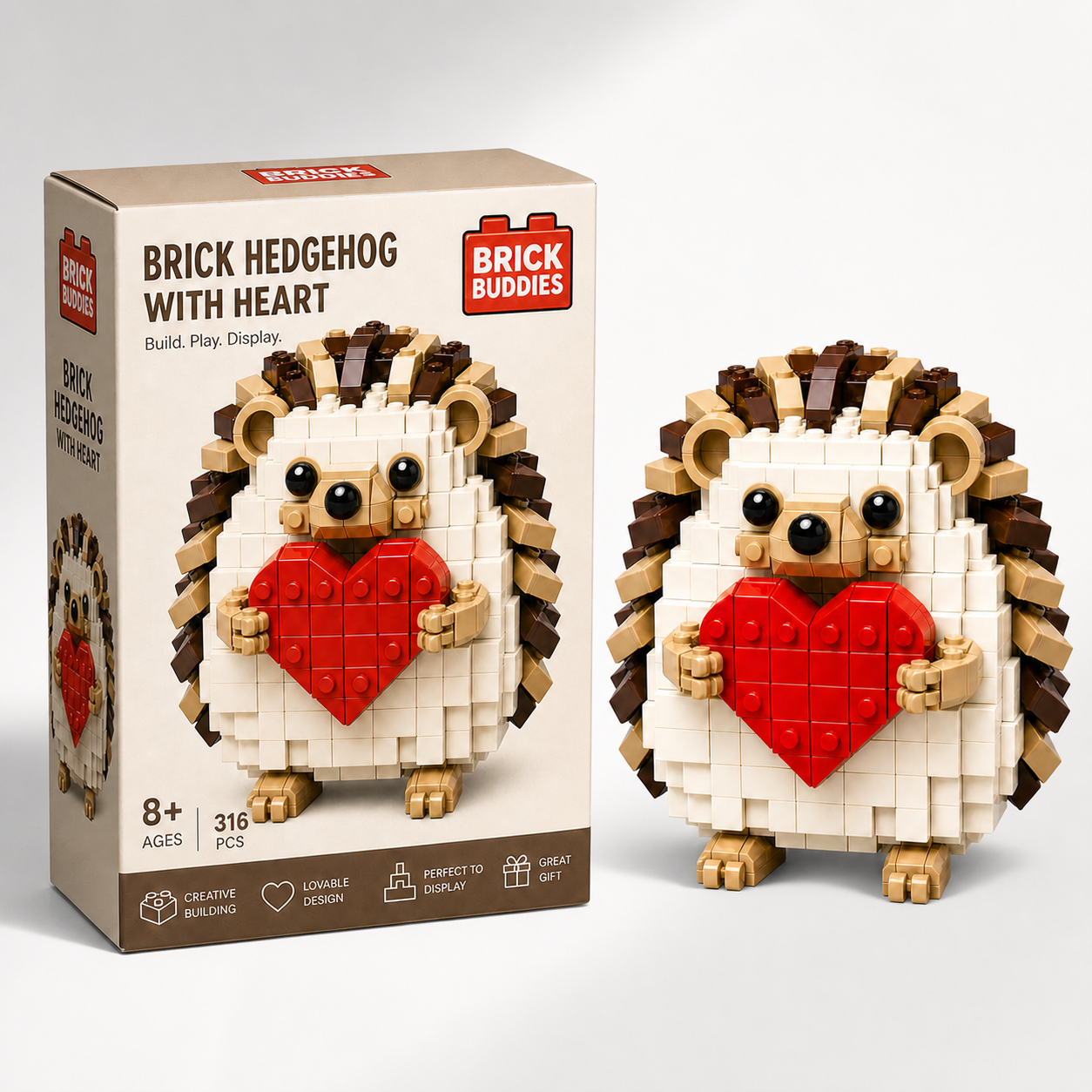 🦔❤Prickly Love Hedgehog Brick Set ✈️ Buy 2 & Get Free Shipping