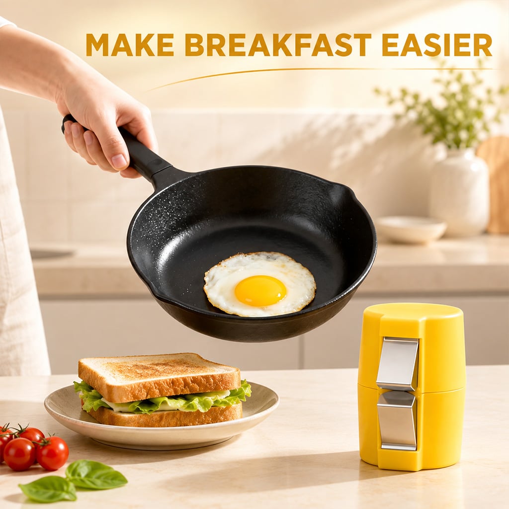 Fast egg preparation for breakfast