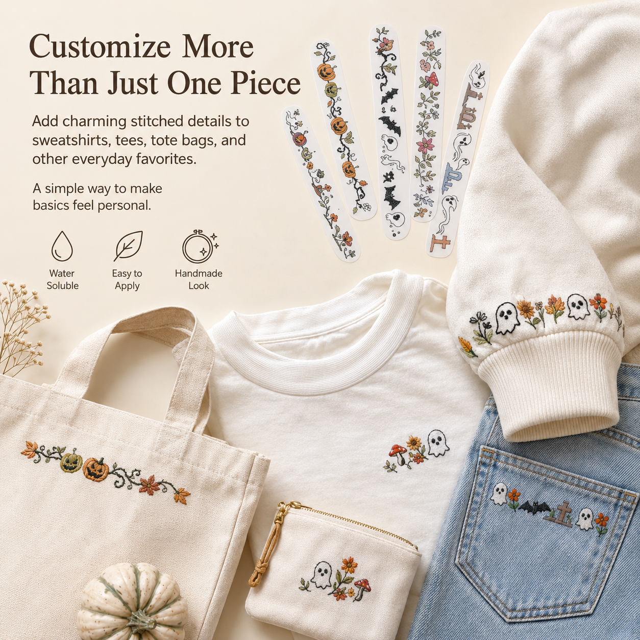 Personalized embroidered clothing and accessories
