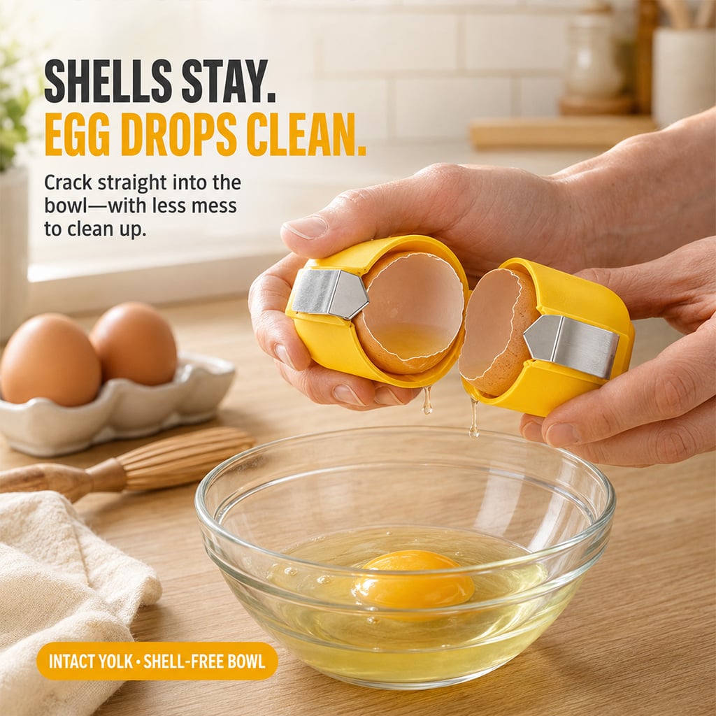 🍳 Quick Egg Cracker Tool – Open Hundreds Of Eggs Faster & Cleaner 🔥