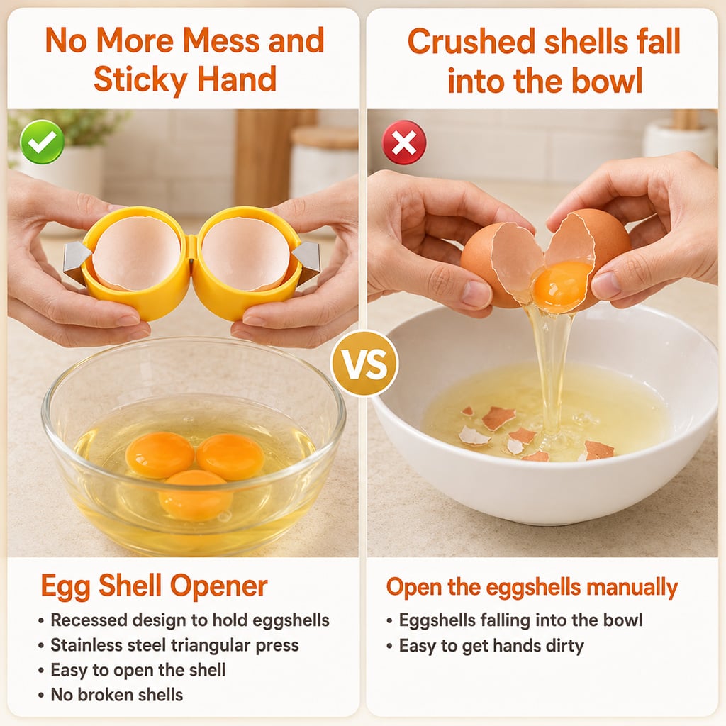 🍳 Quick Egg Cracker Tool – Open Hundreds Of Eggs Faster & Cleaner 🔥