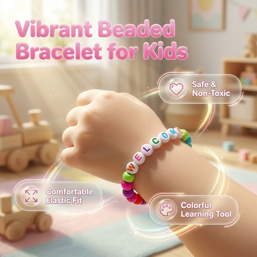 🧶❤️ Pack of 25 Welcome Bead Bracelets – Strengthen Classroom Friendship & Spread Warm Kindness! ✨
