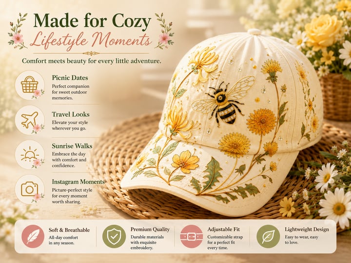 🔥Last Day 50% OFF 🌸🌿 Garden Morning Cap