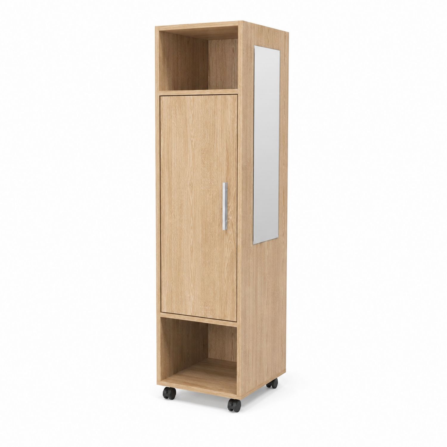 Szafka na kółkach z lustrem MDF 180x50x40 cm