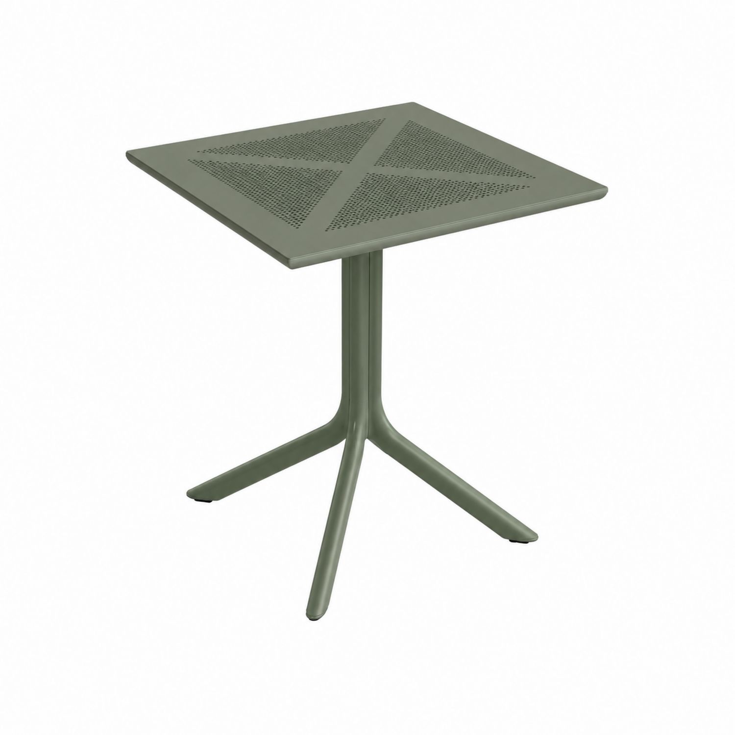 Stół ogrodowy metalowy kwadratowy 70x70 cm Zielony