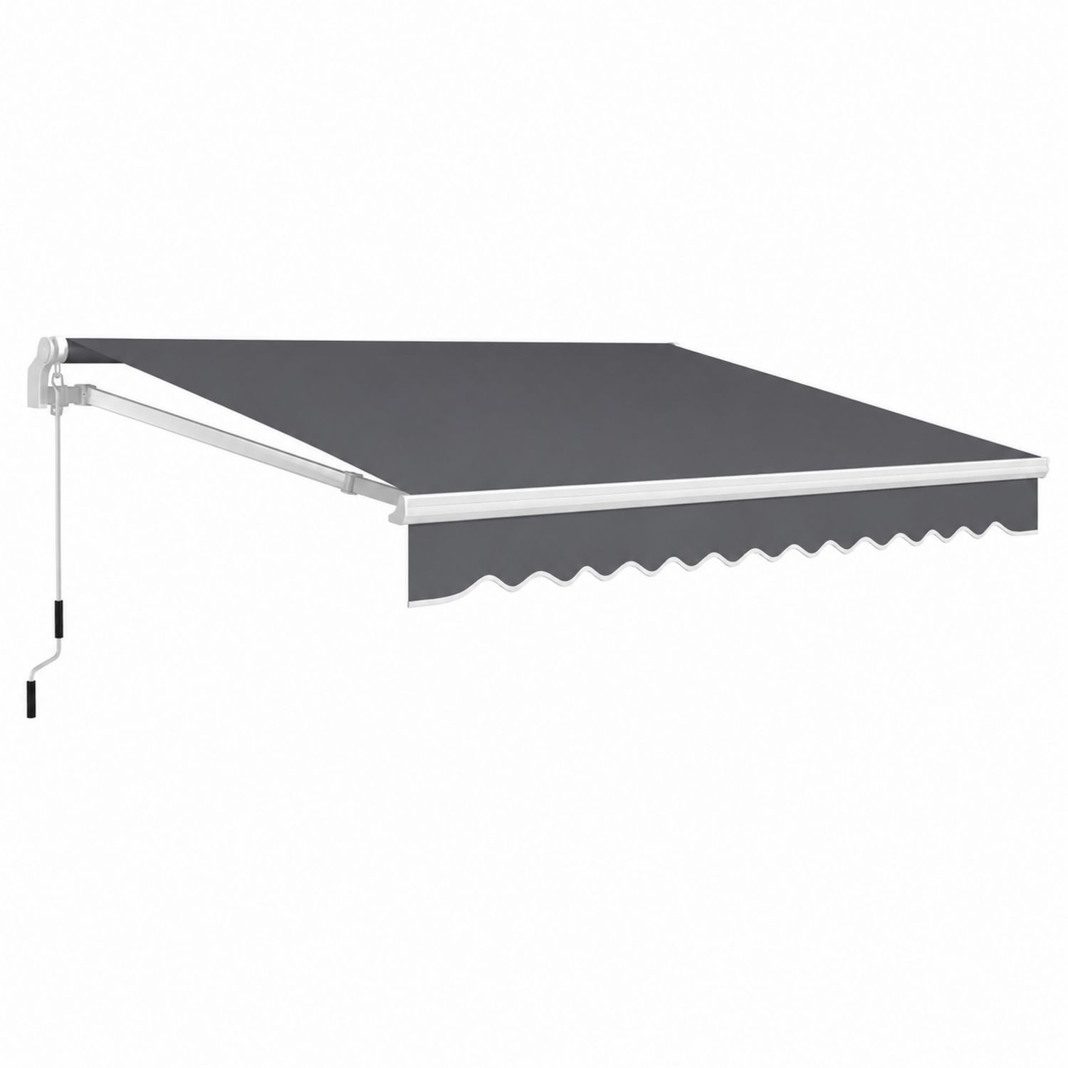 Markiza tarasowa 3x2.5m aluminium i poliester Szary