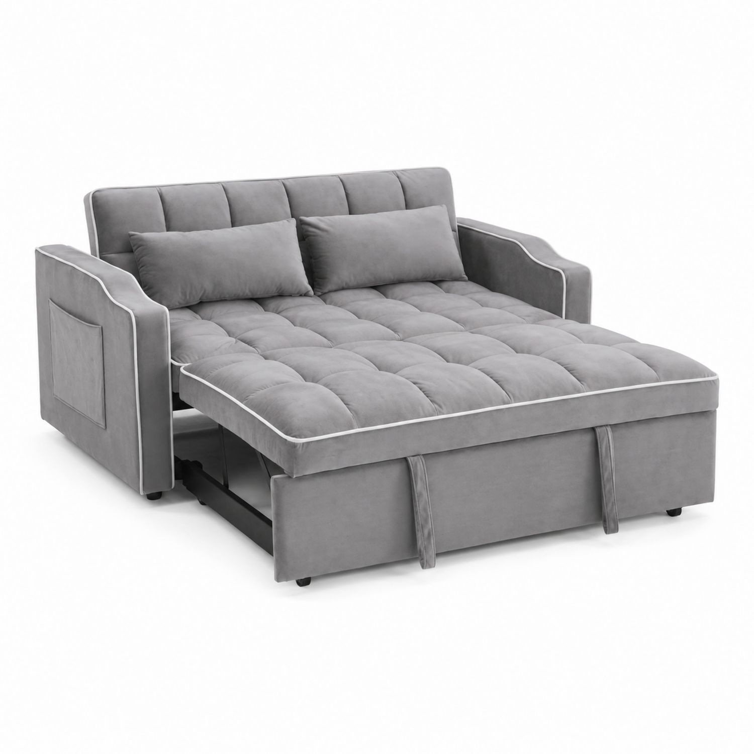 Sofa rozkładana dwuosobowa z aksamitu 200cm