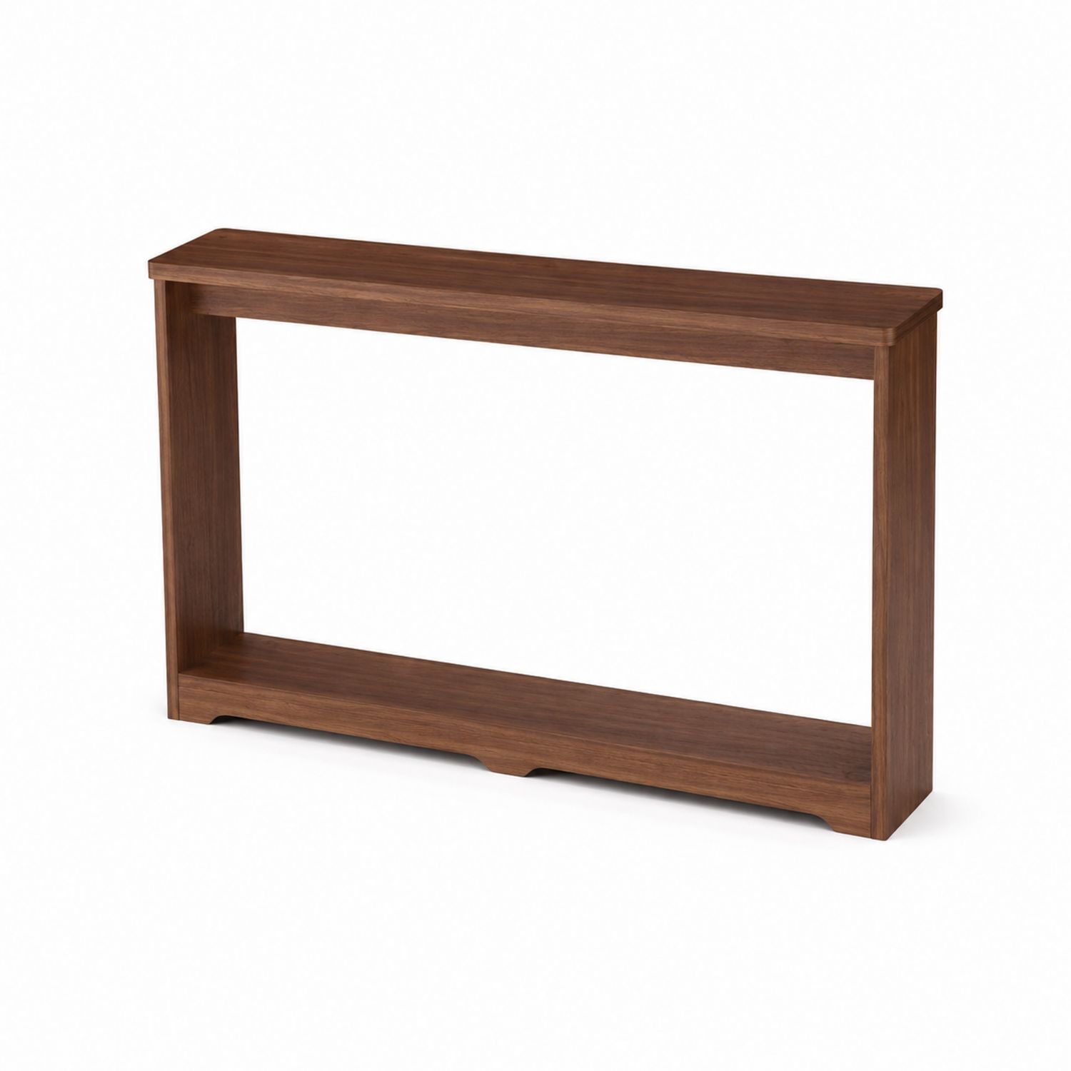 Stolik Konsolowy Drewniany Orzechowy 120x30x75 cm