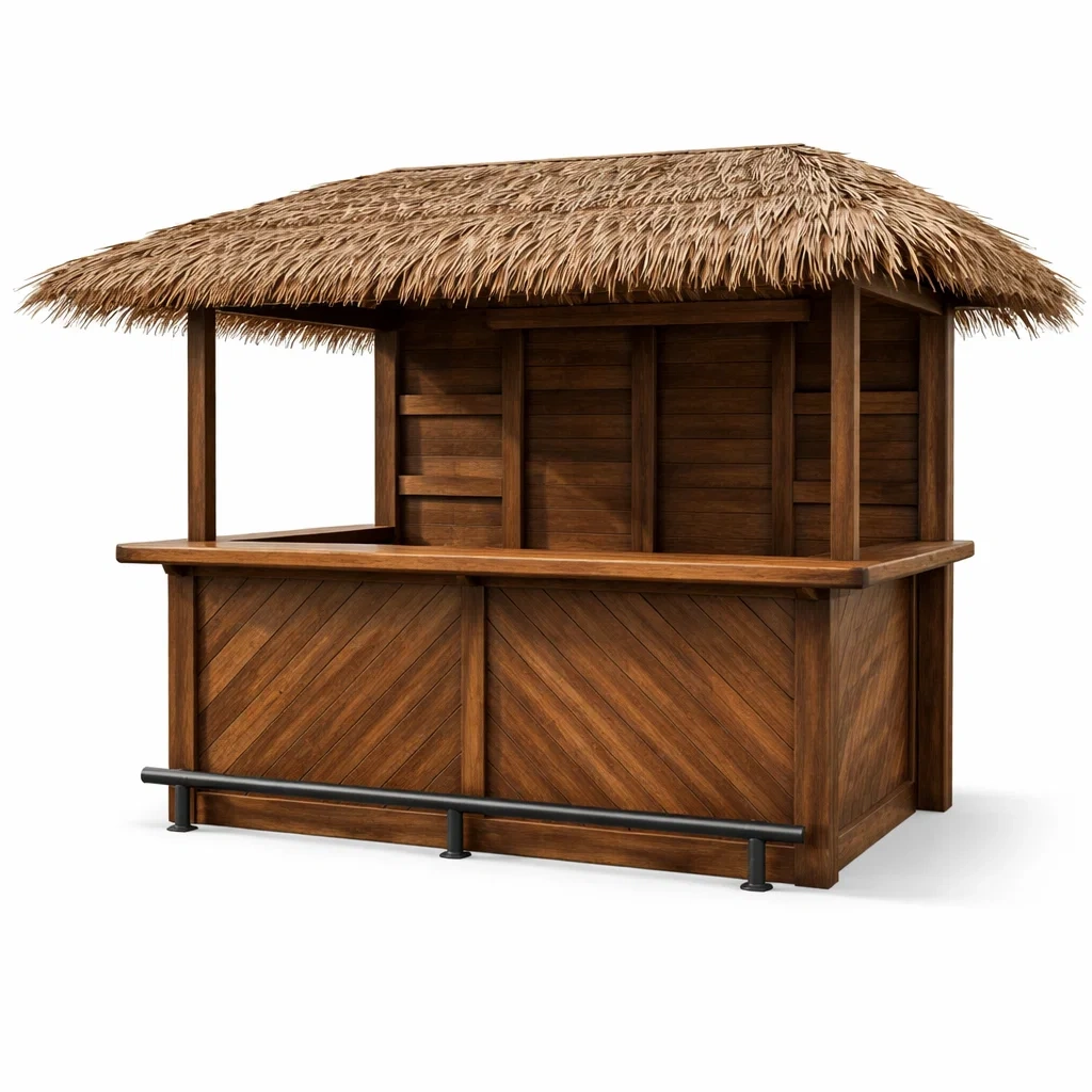 Holzbar mit Strohdach-COZYVORAE