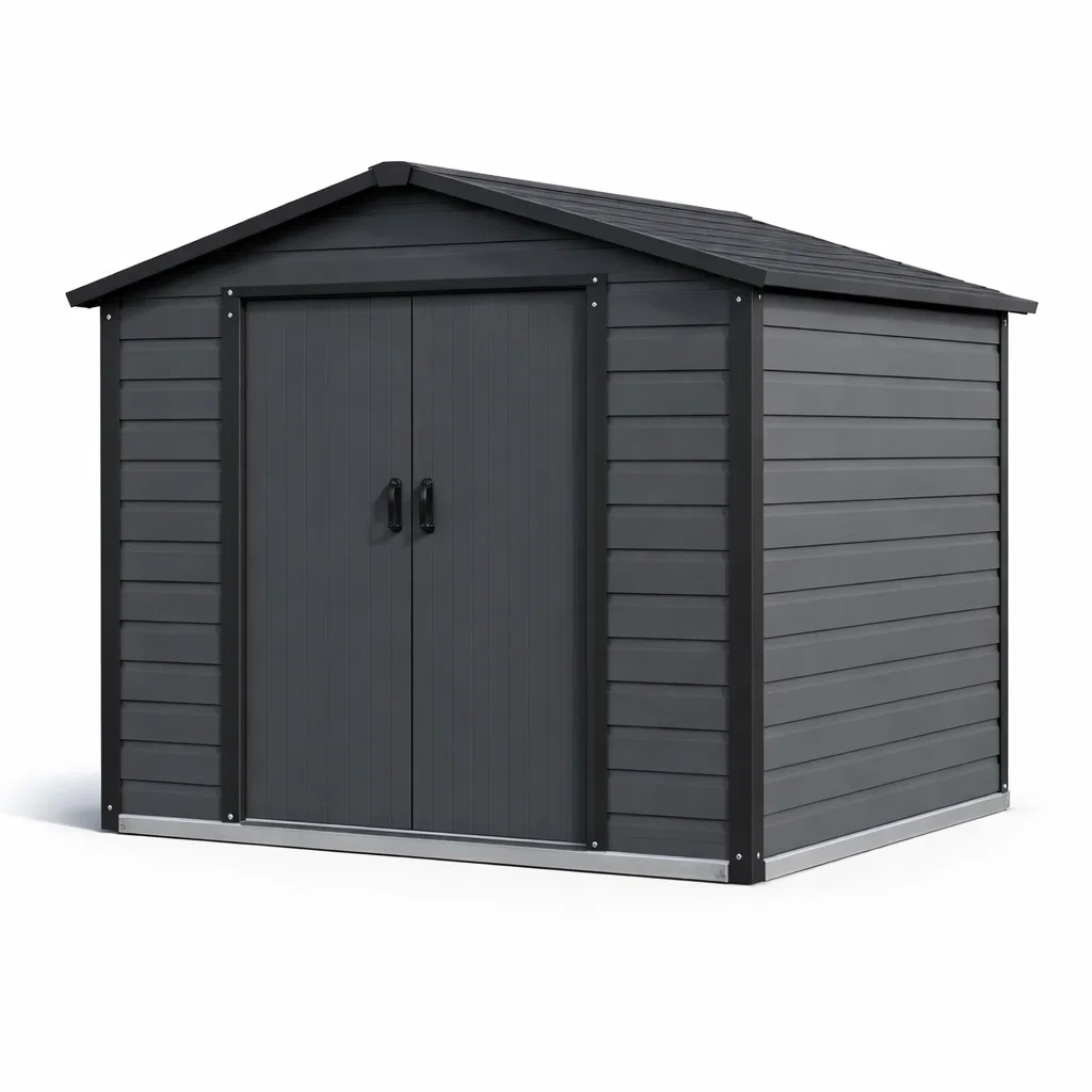 Metall Gartenhaus 230x170x200 cm Anthrazit-COZYVORAE