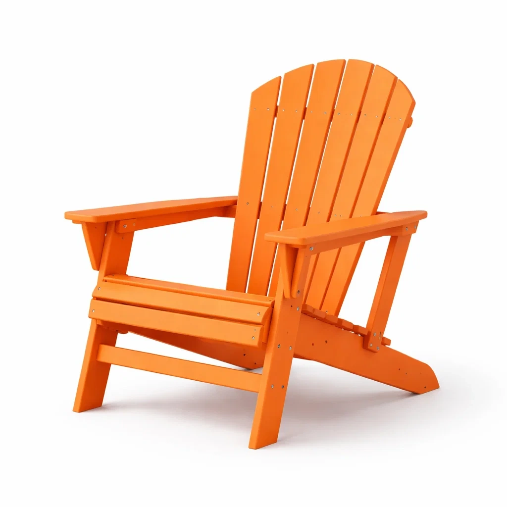 Adirondack Stuhl Holz Orange 90cm Höhe-COZYVORAE