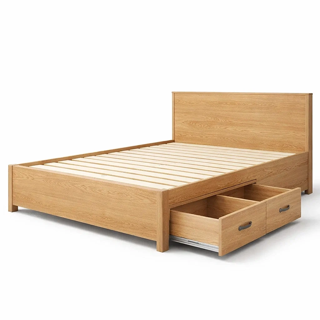 Schlafzimmermöbel,Bett mit Bettkasten-Livanovao