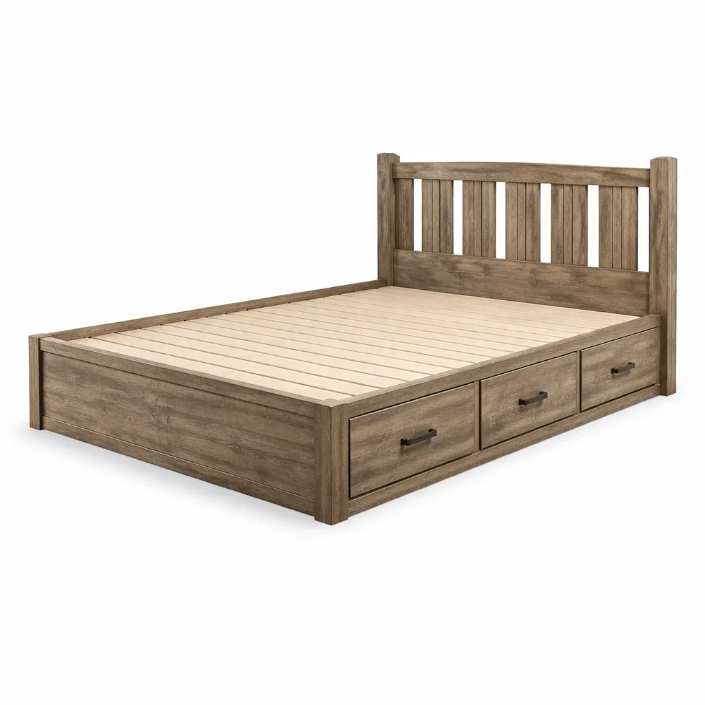 Schlafzimmermöbel,Bett mit Bettkasten-Livanovao