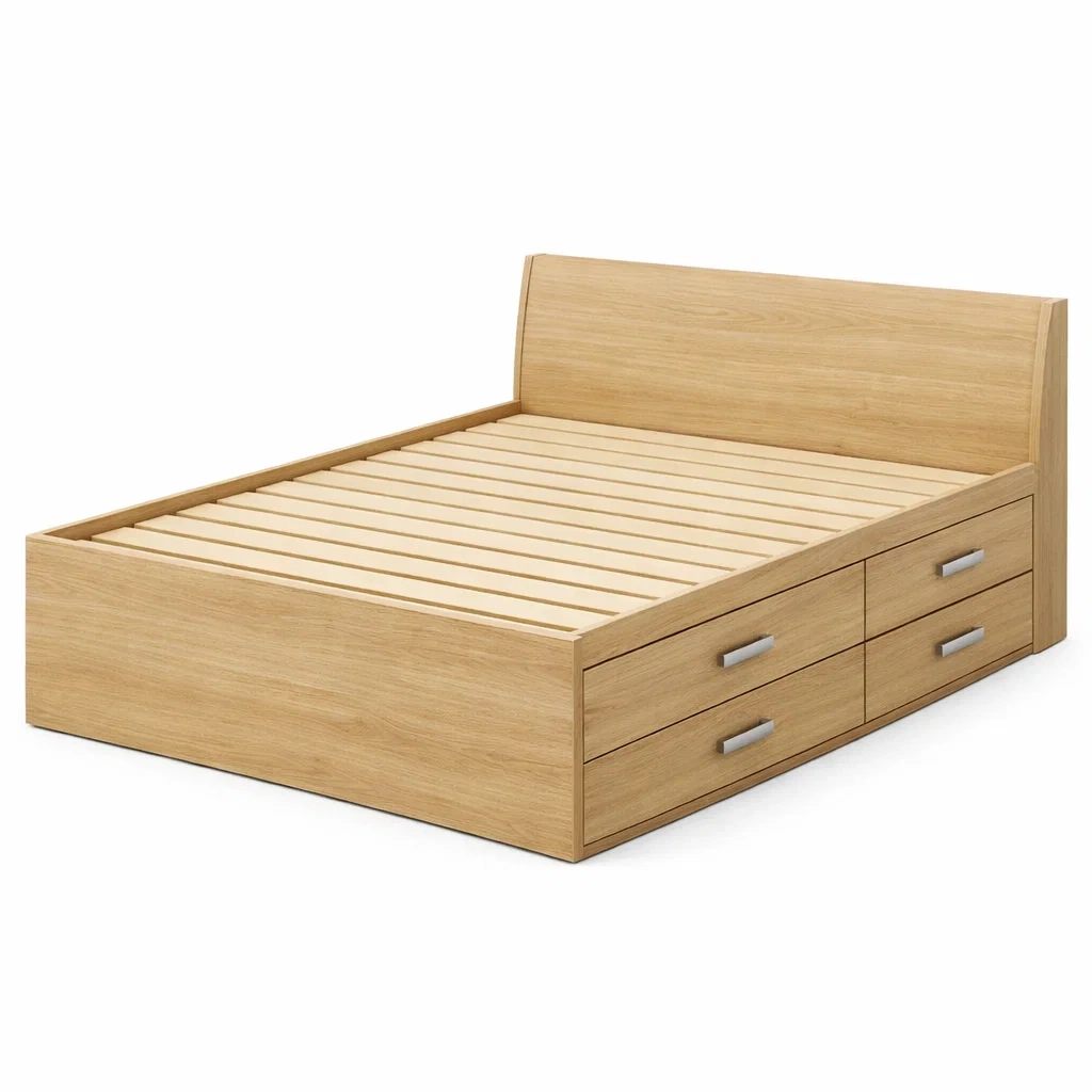 Schlafzimmermöbel,Bett mit Bettkasten-Livanovao