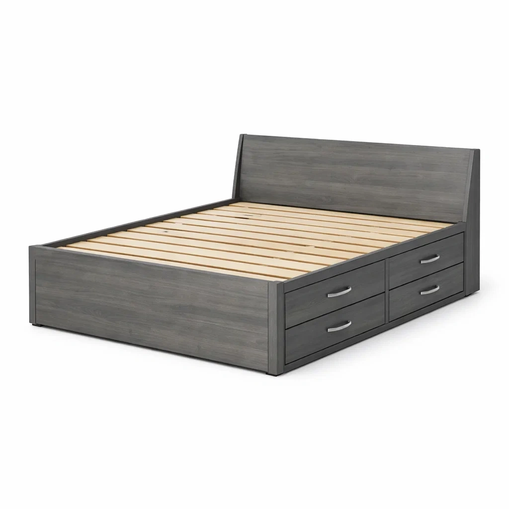 Schlafzimmermöbel,Bett mit Bettkasten-Livanovao