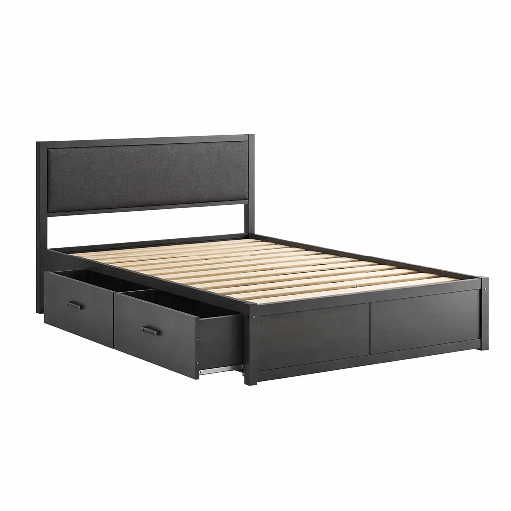 Schlafzimmermöbel,Bett mit Bettkasten-Livanovao