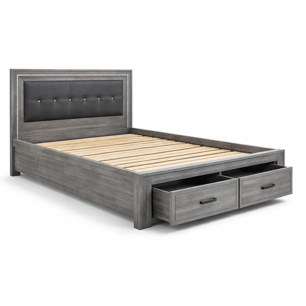 Schlafzimmermöbel,Bett mit Bettkasten-Livanovao