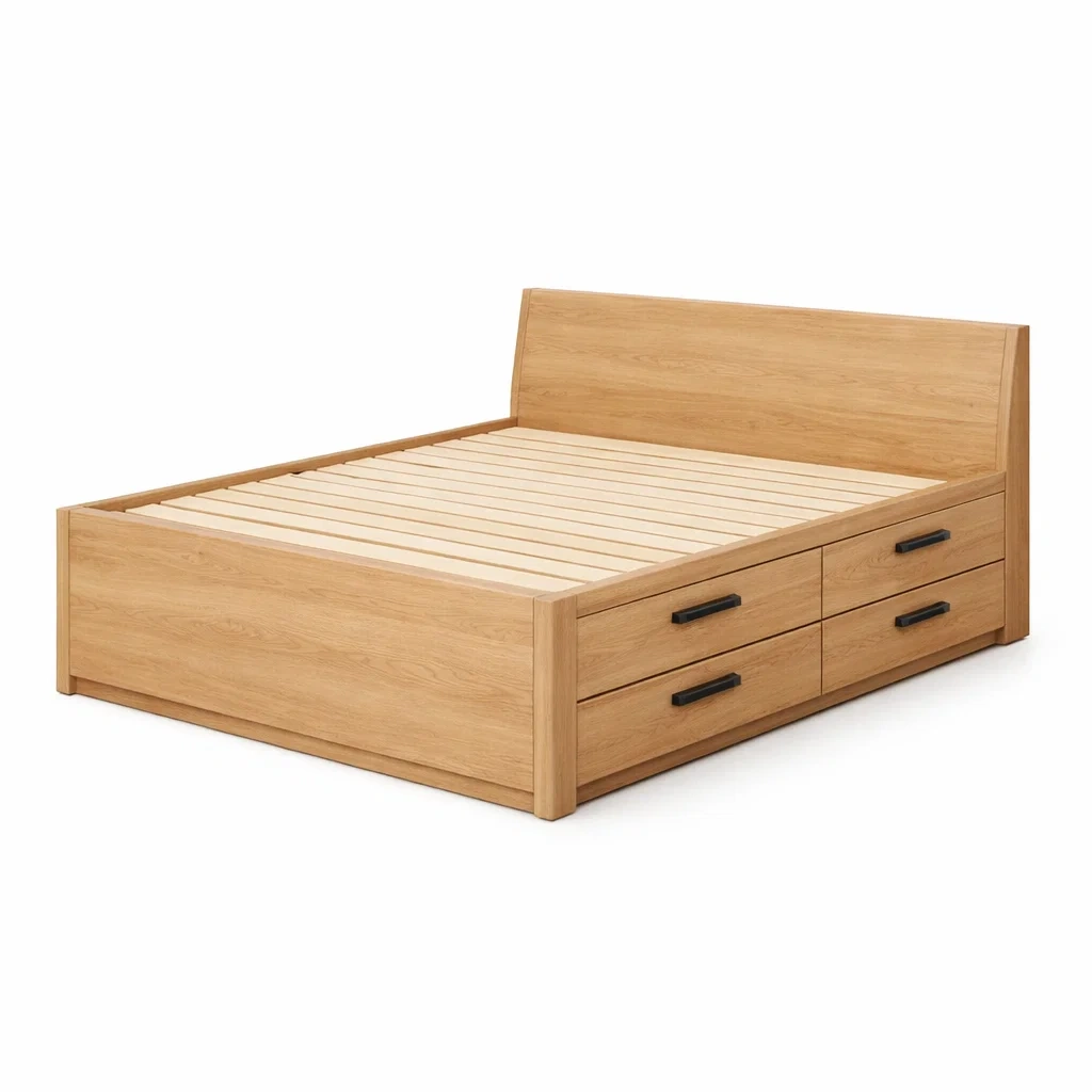 Schlafzimmermöbel,Bett mit Bettkasten-Livanovao