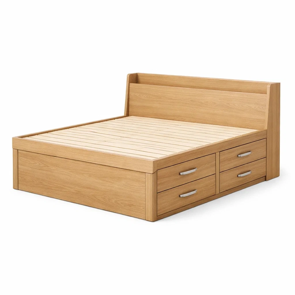 Schlafzimmermöbel,Bett mit Bettkasten-Livanovao