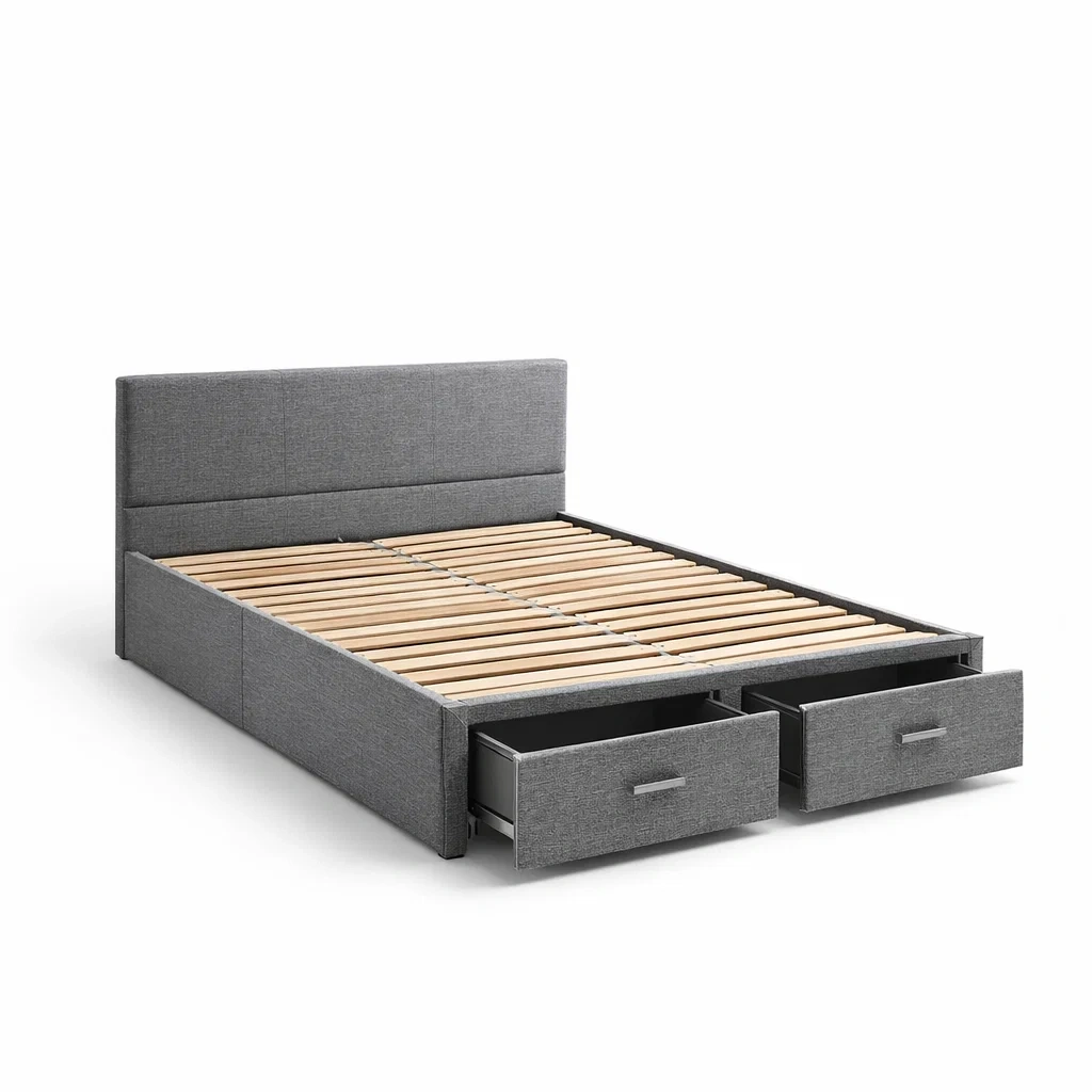 Schlafzimmermöbel,Bett mit Bettkasten-Livanovao