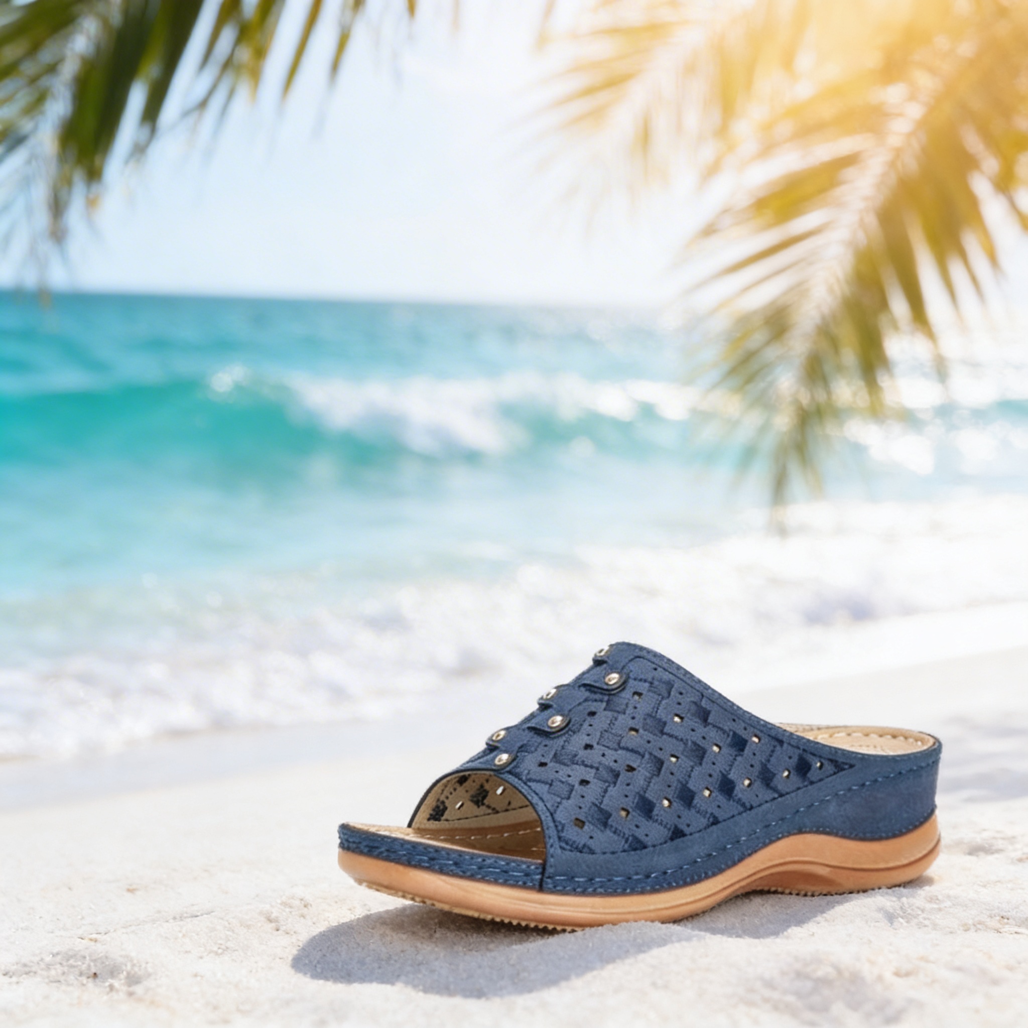 A view from above, highlighting the comfortable cushioned footbed.
