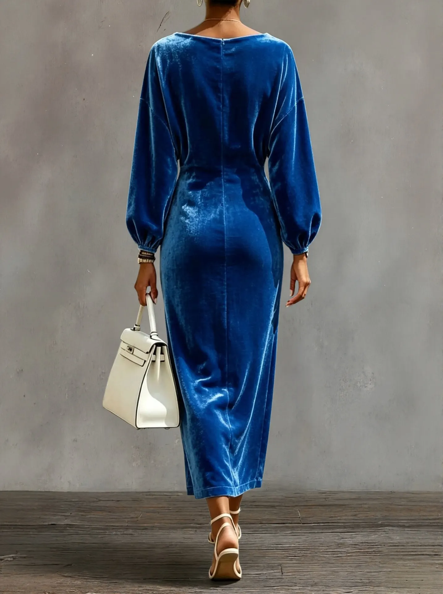 Velvet back view