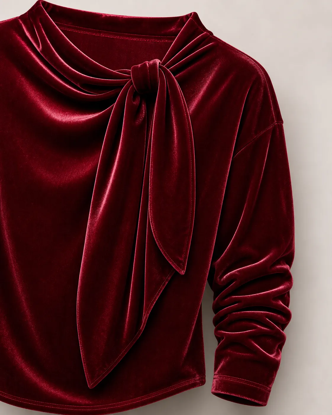 Velvet Sleeve and Cuff Detail