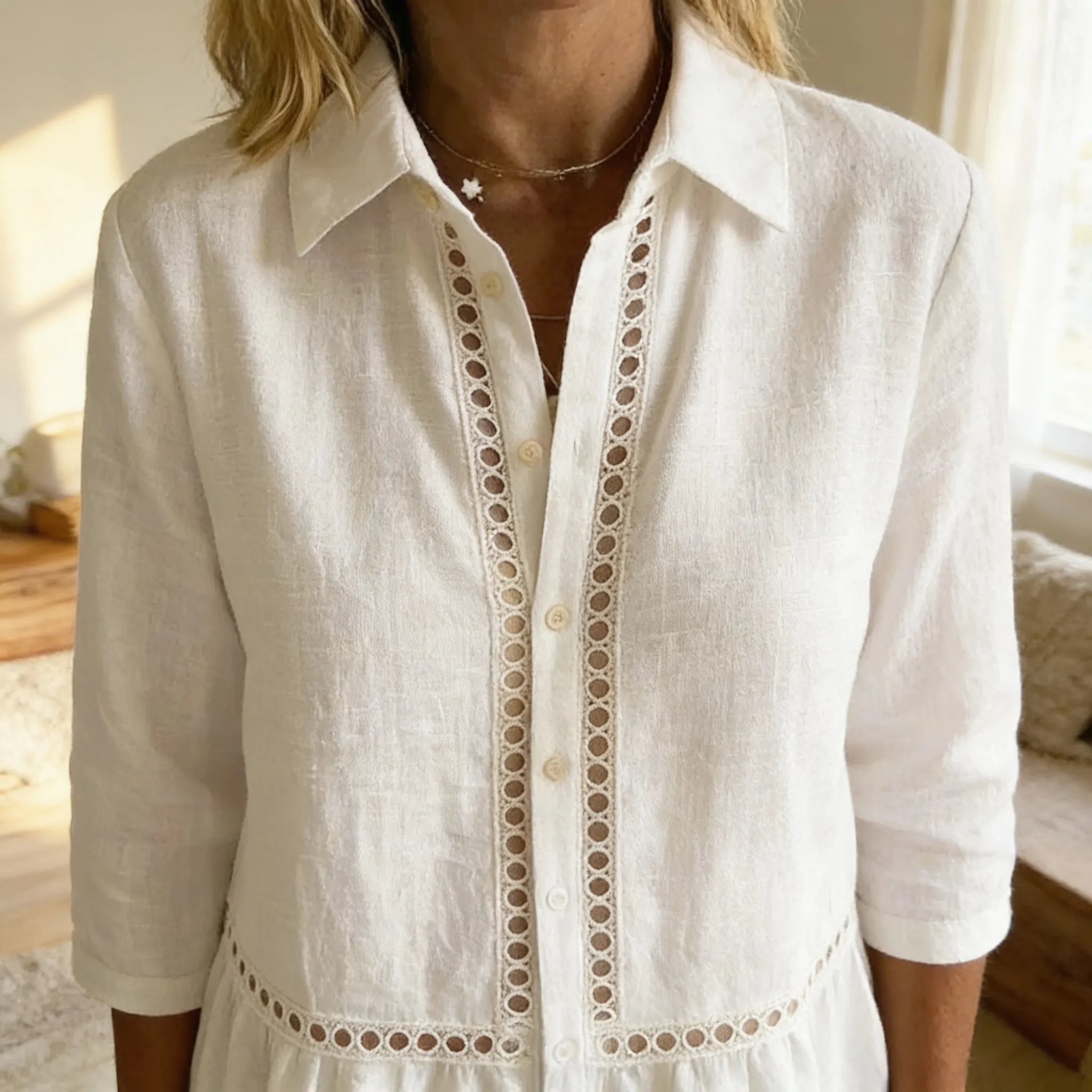 Blusa stilizzata per uscite casual chic
