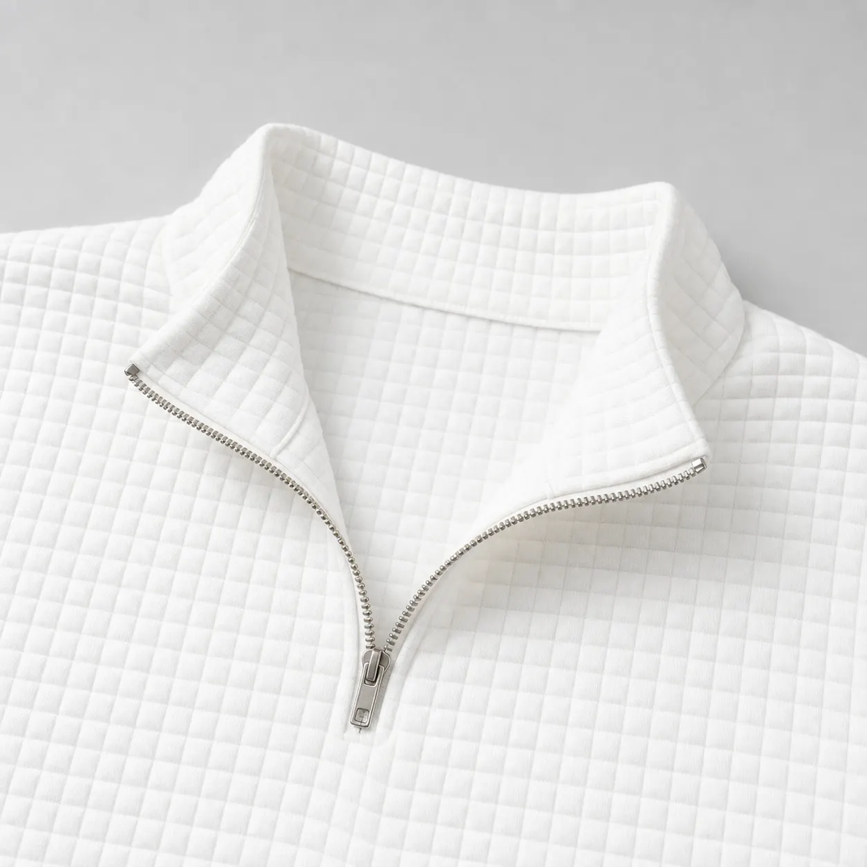 Stand Collar and Zipper Detail