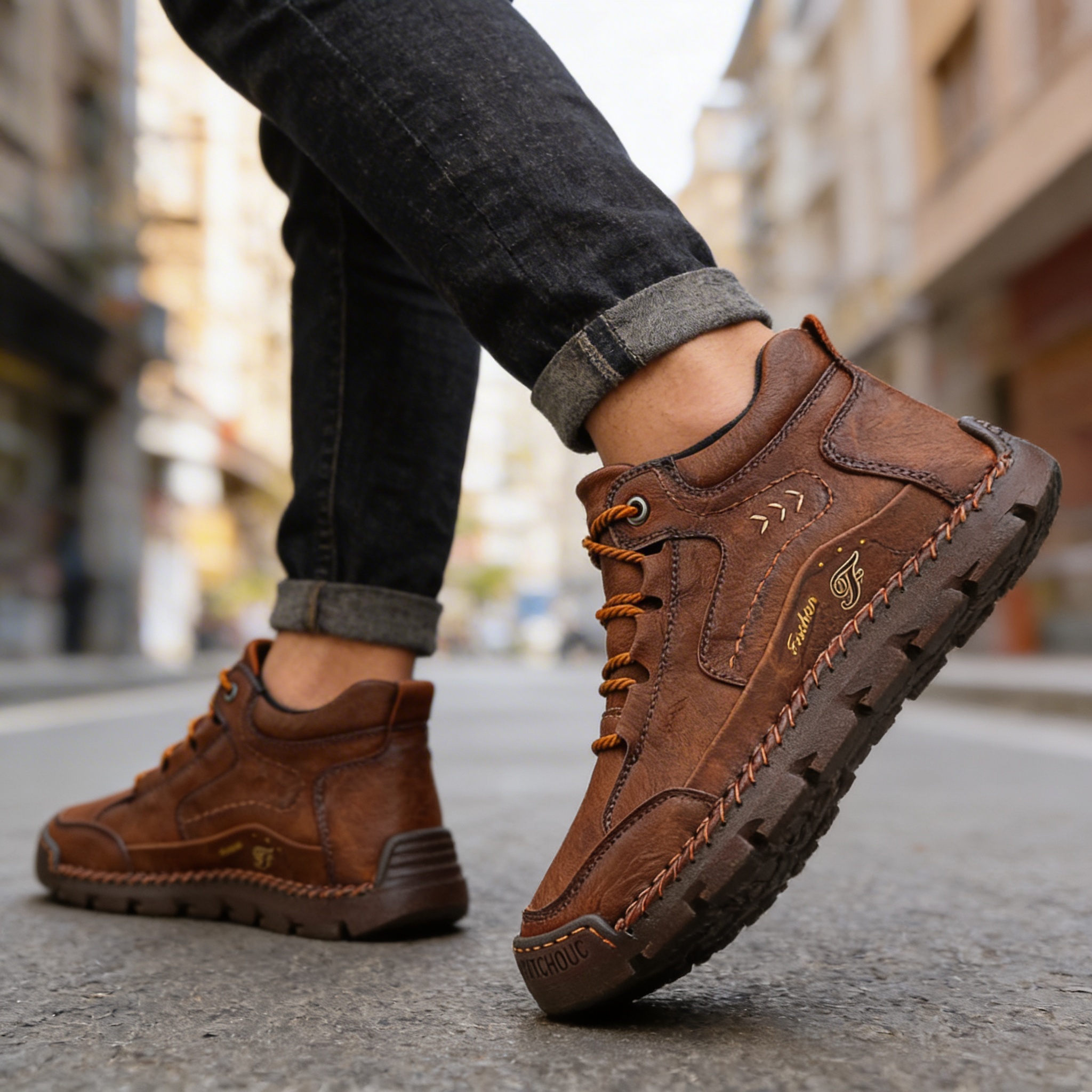 Premium Men's Leather Shoes Hero